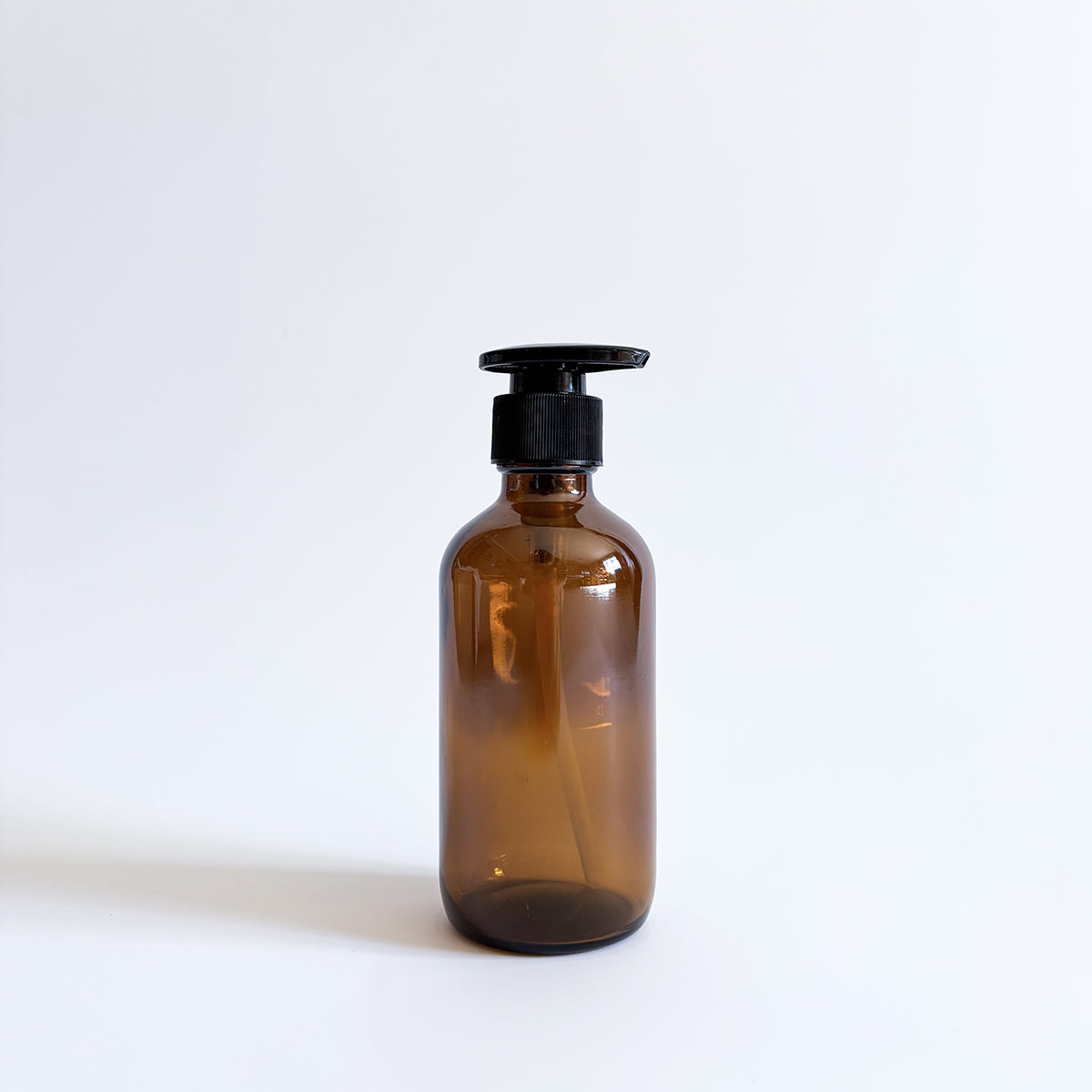 AMBER GLASS PUMP BOTTLES