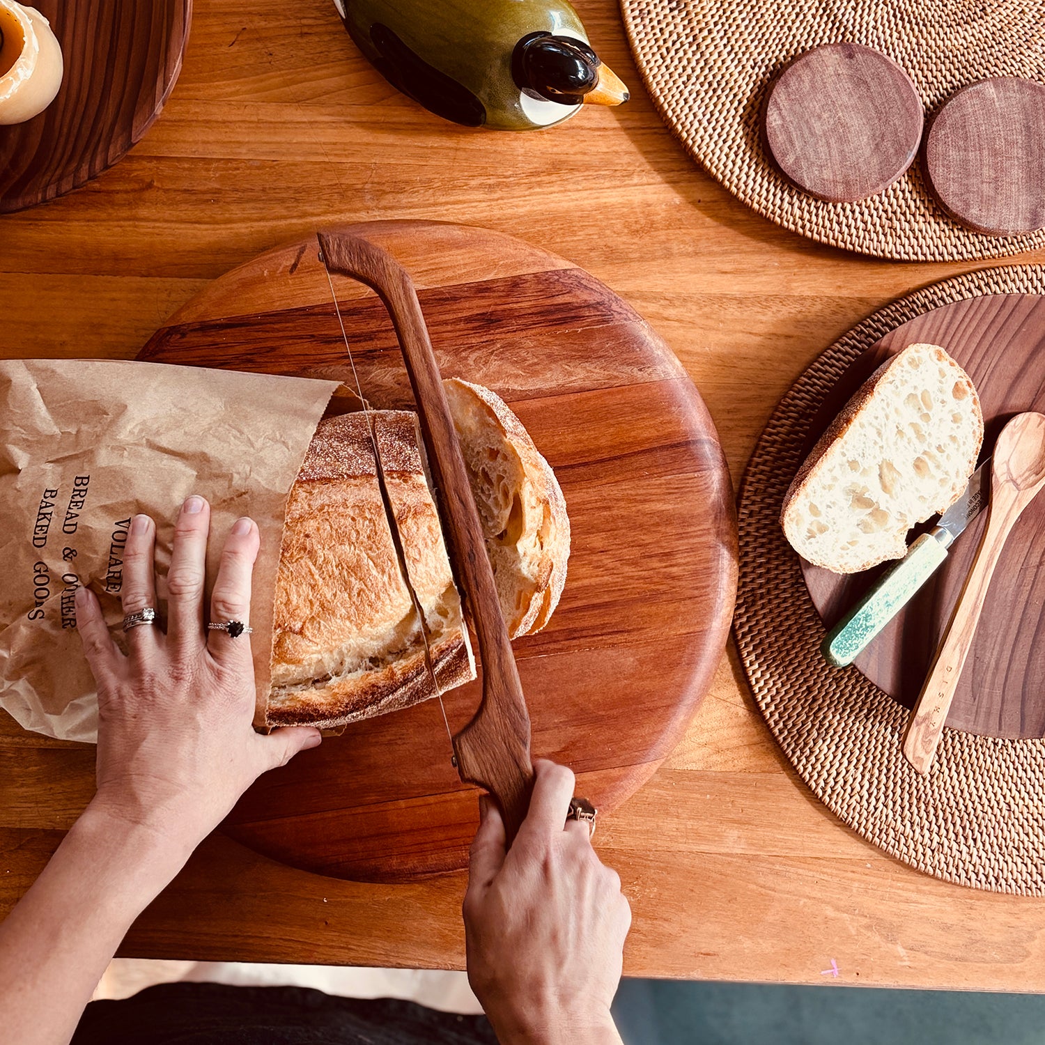 wooden bread knife made in new zealand