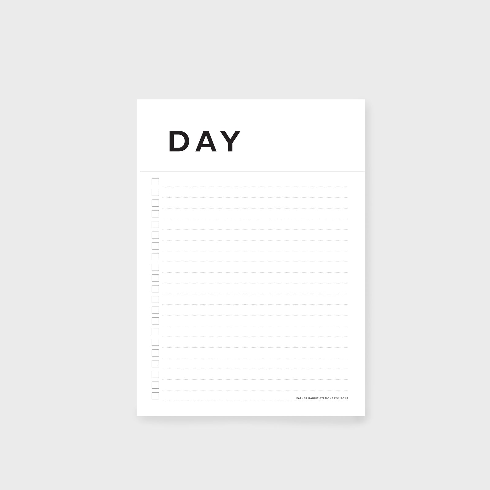 FATHER RABBIT STATIONERY | A5 DAY PLANNER