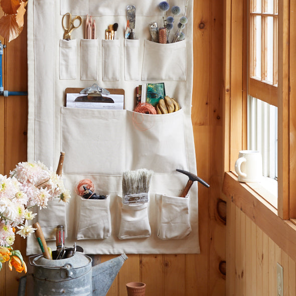 Canvas Hanging Storage 100% Cotton from The Floral Society