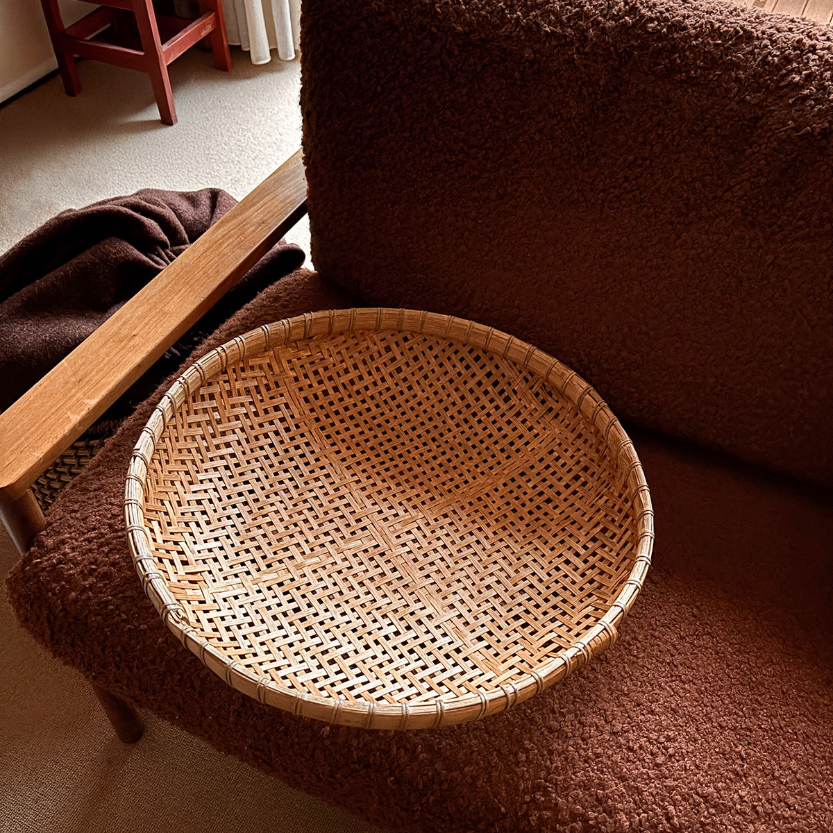 Gathering basket made from bamboo.
