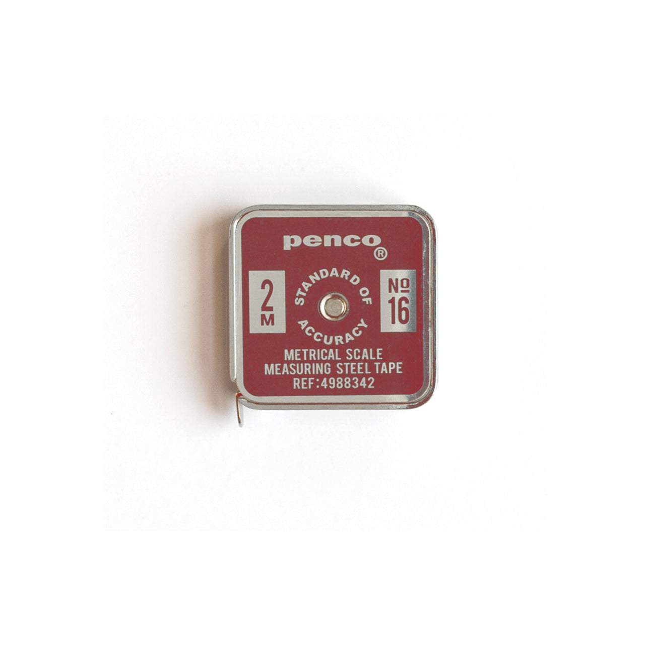 Penco measuring tape with red label on a white background