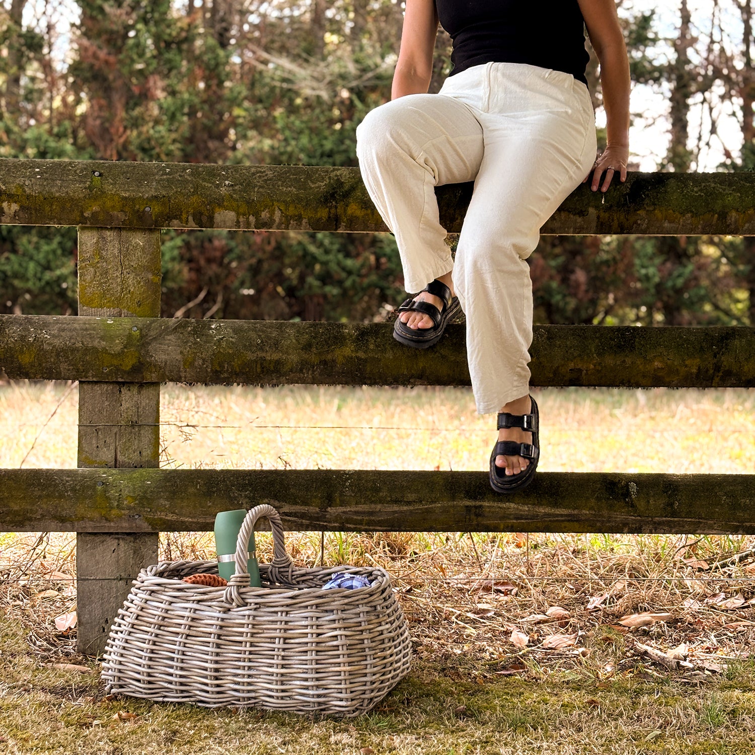 BETTY | RATTAN PICNIC BASKET