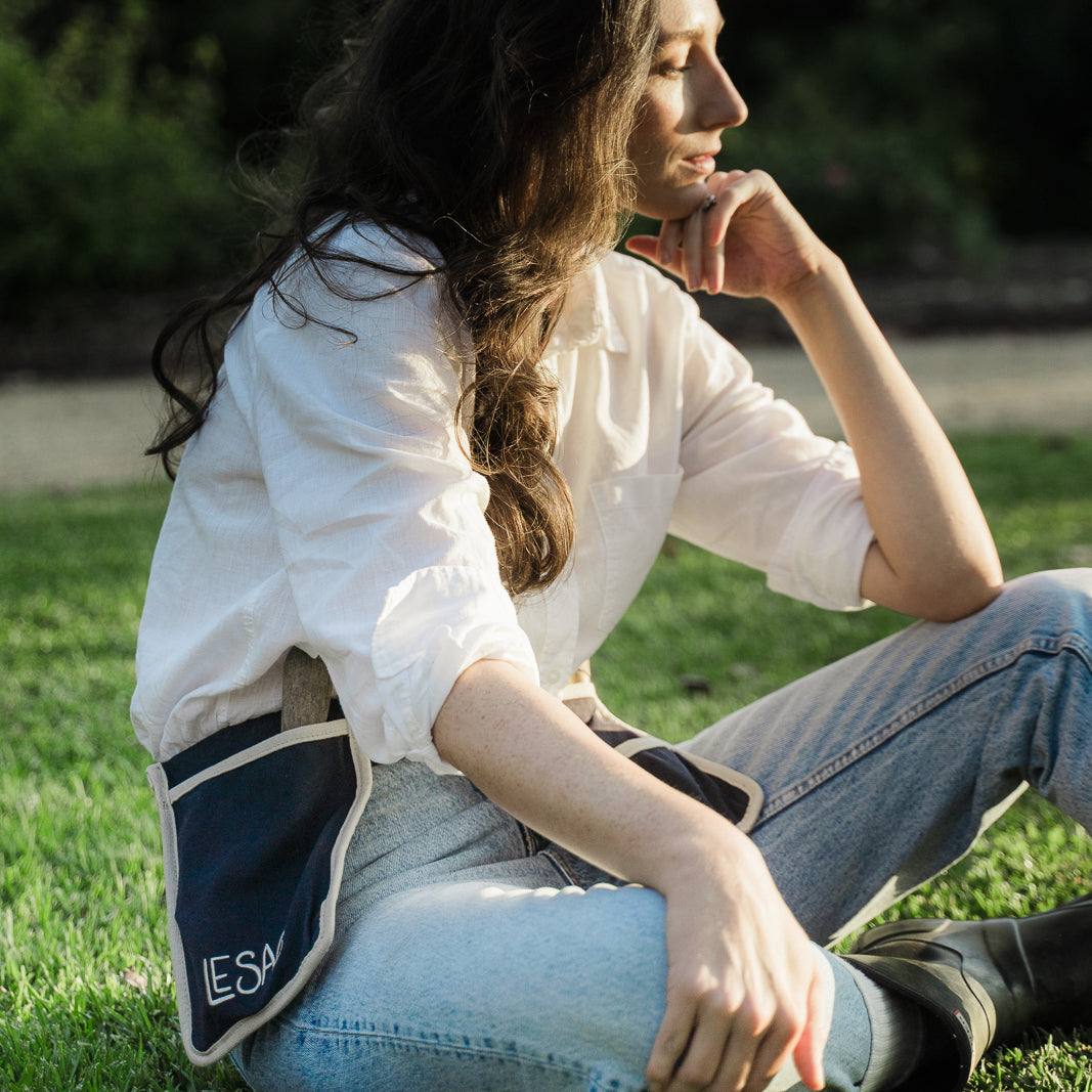 LE SAC | NAVY WITH TAUPE TRIM