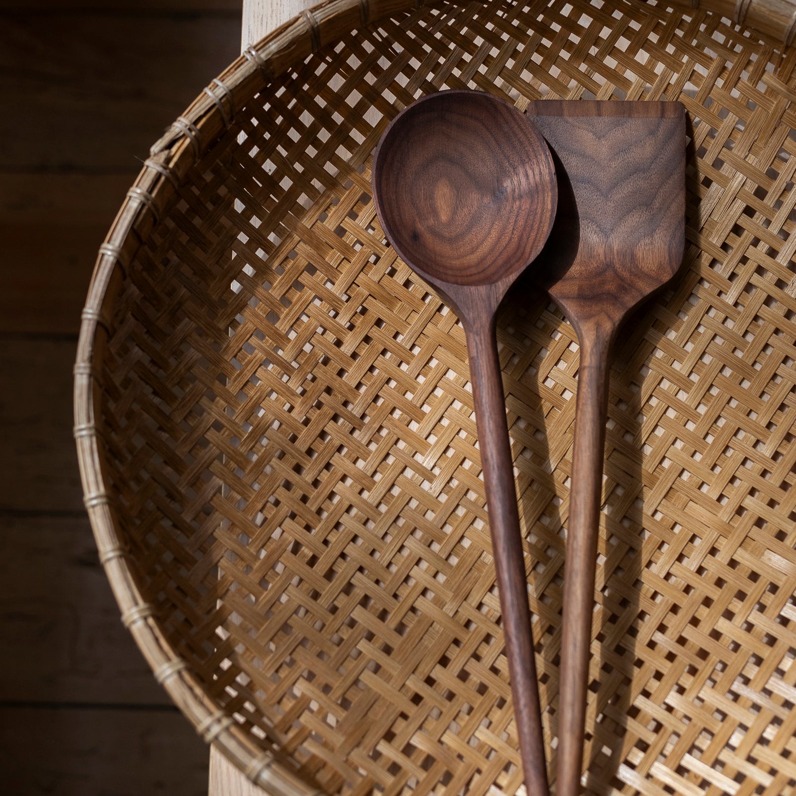 LARGE SERVING SPOON | WALNUT