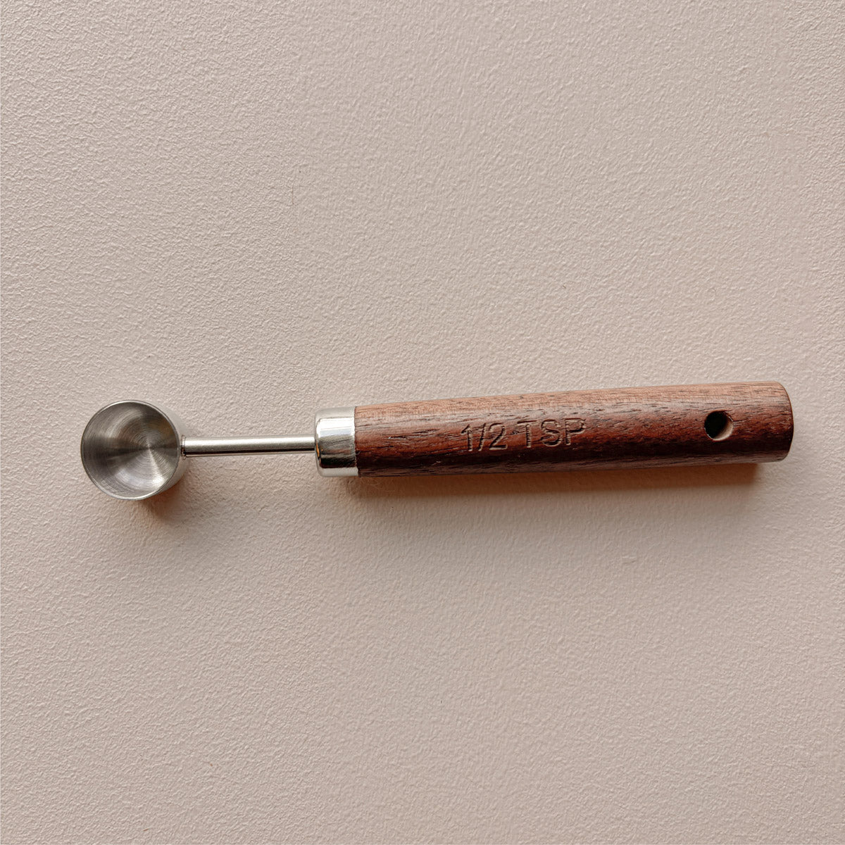 Black Walnut and Stainless Steel Measuring Cups and Spoons