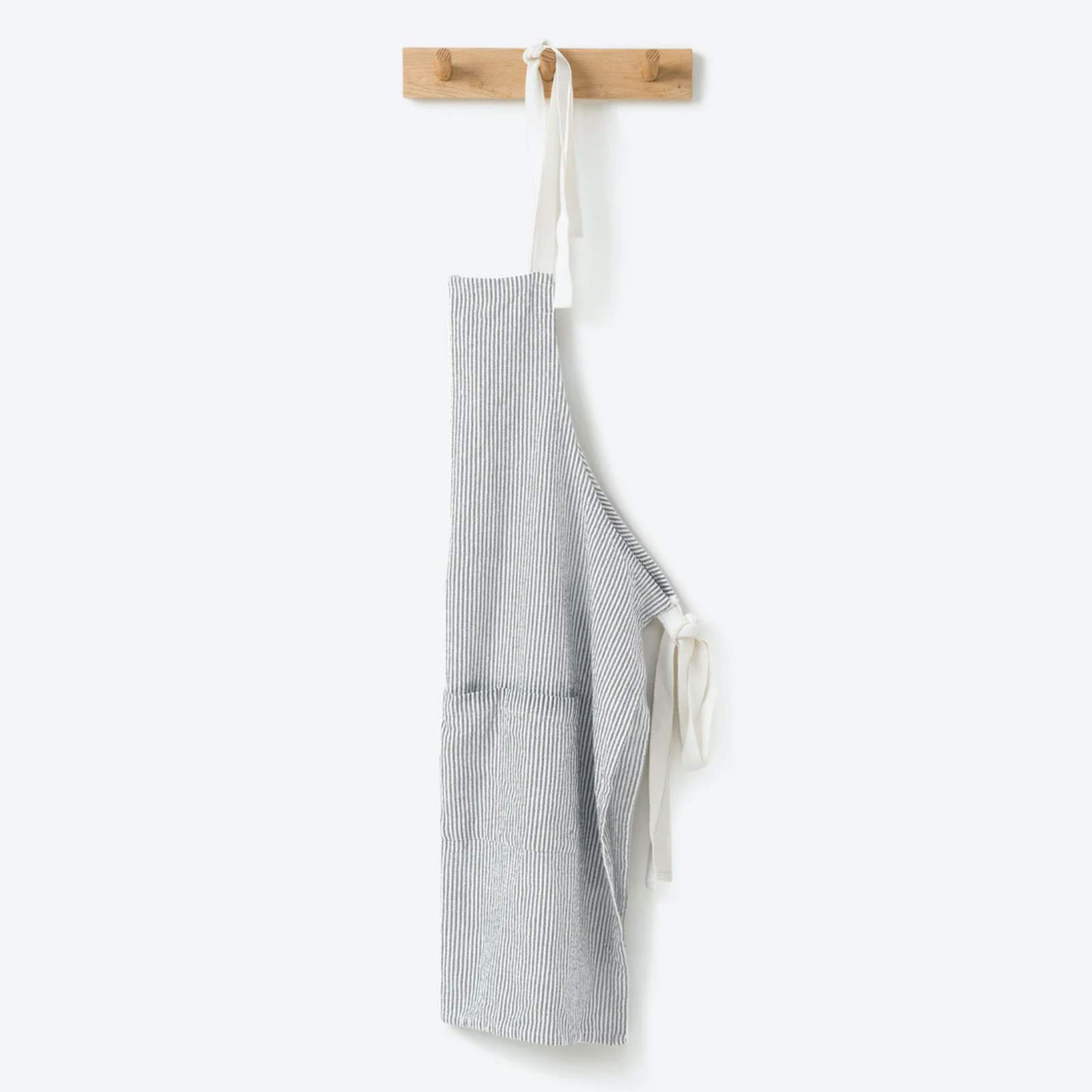 striped cotton apron