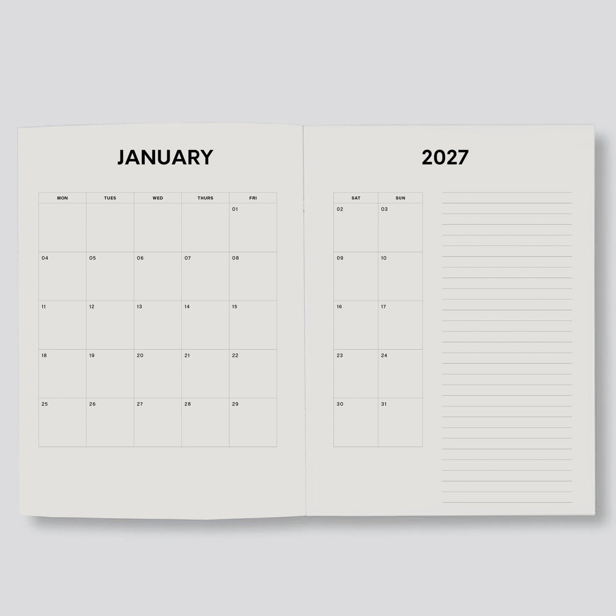 Lettuce 2027 Daily Diary - Red Bloom