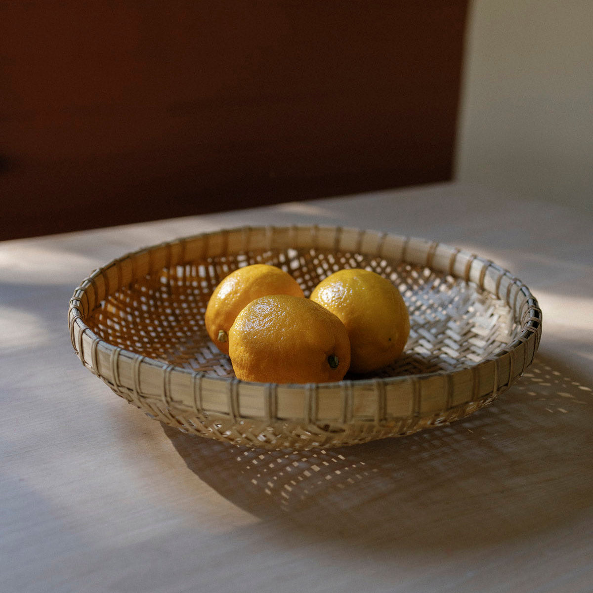 WOVEN BAMBOO FORAGING BASKET