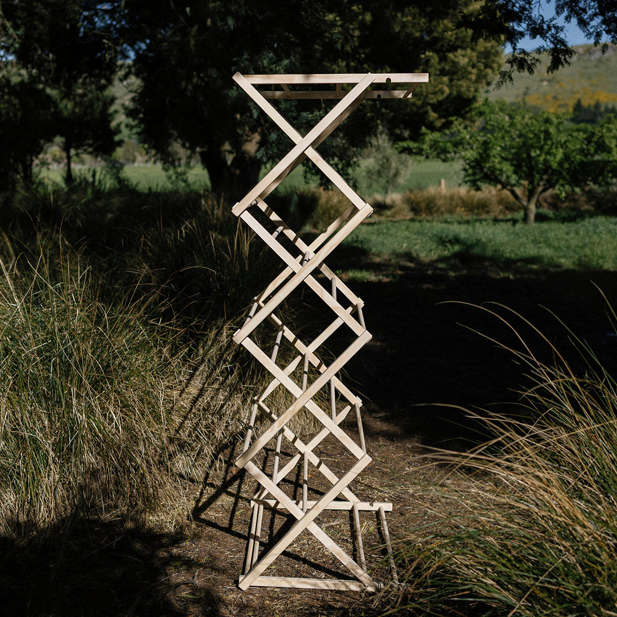 Wooden Tower Clothes Drying Rack - Made in NZ