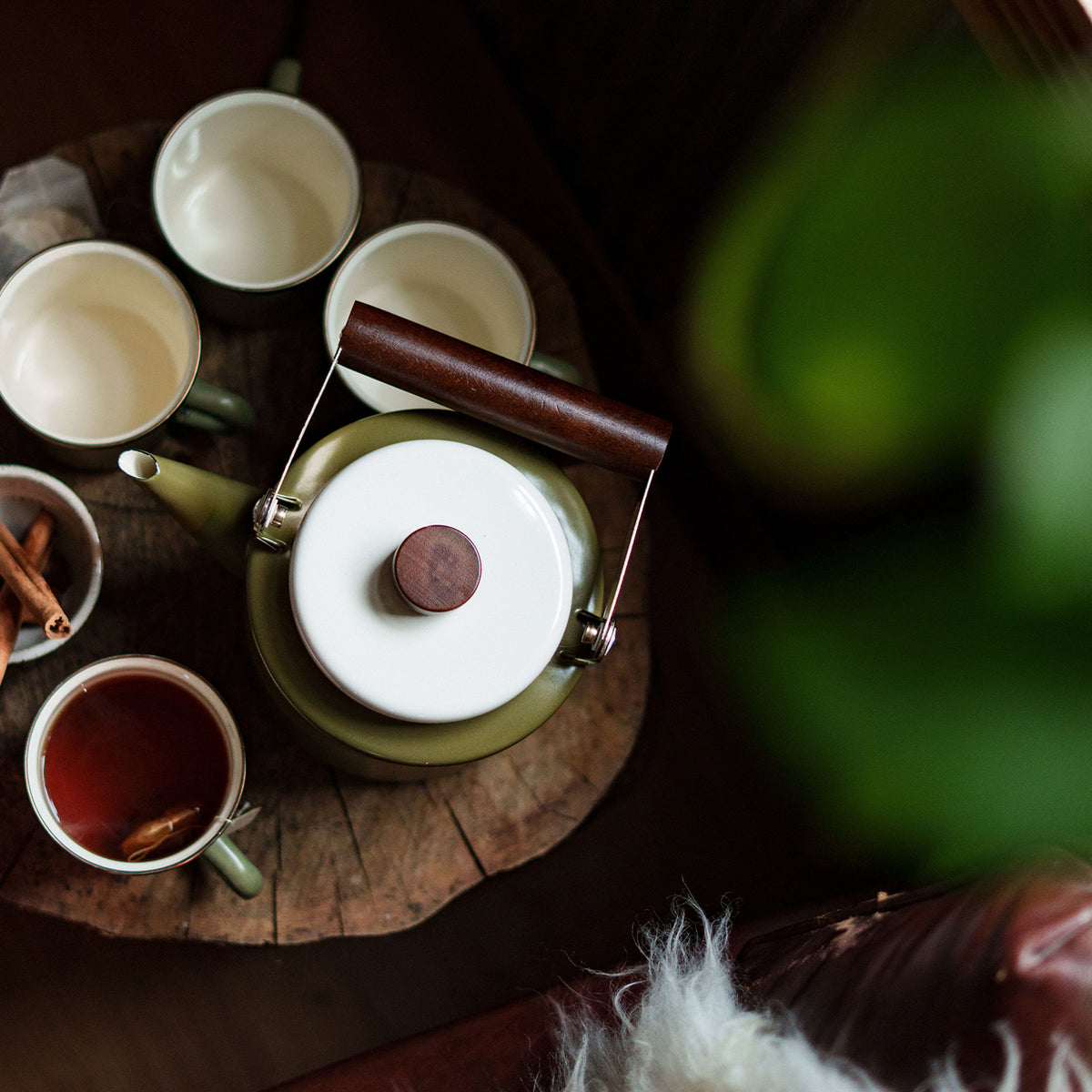 BAREBONES | 2-TONE ENAMEL TEAPOT