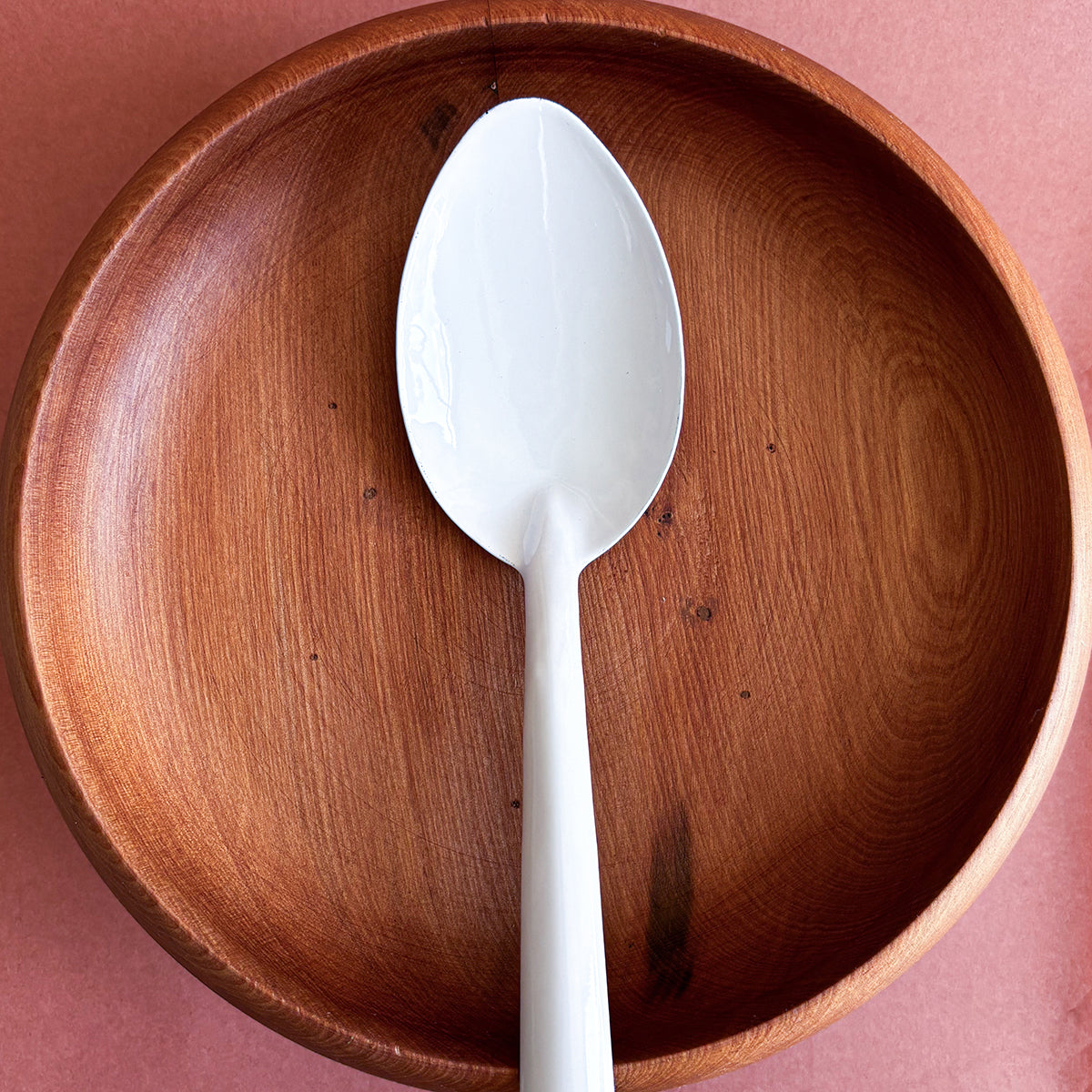 ENAMEL SERVING SPOONS