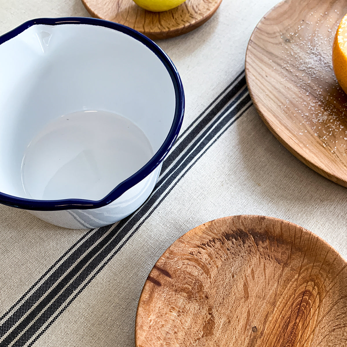 TRADITIONAL ENAMEL SAUCEPAN