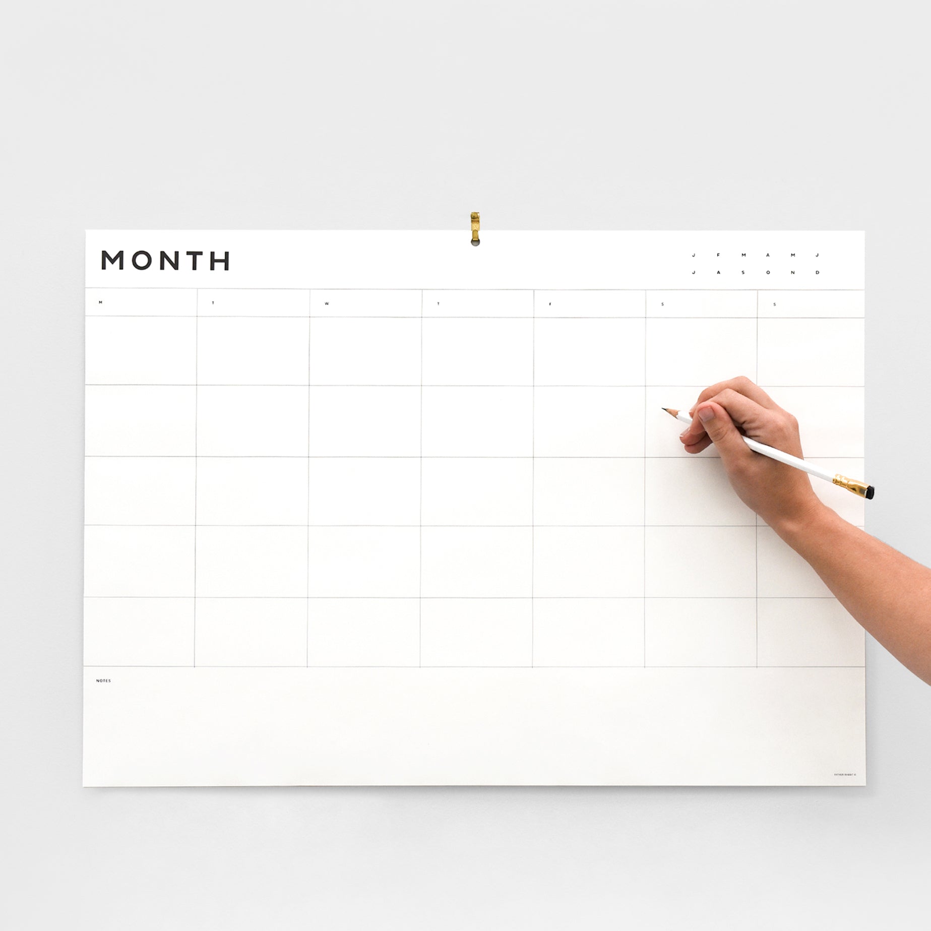 FATHER RABBIT STATIONERY | A2 MONTH PLANNER