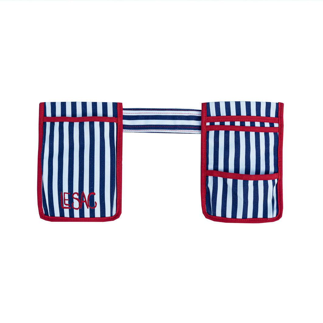 LE SAC | NAVY STRIPE RED TRIM