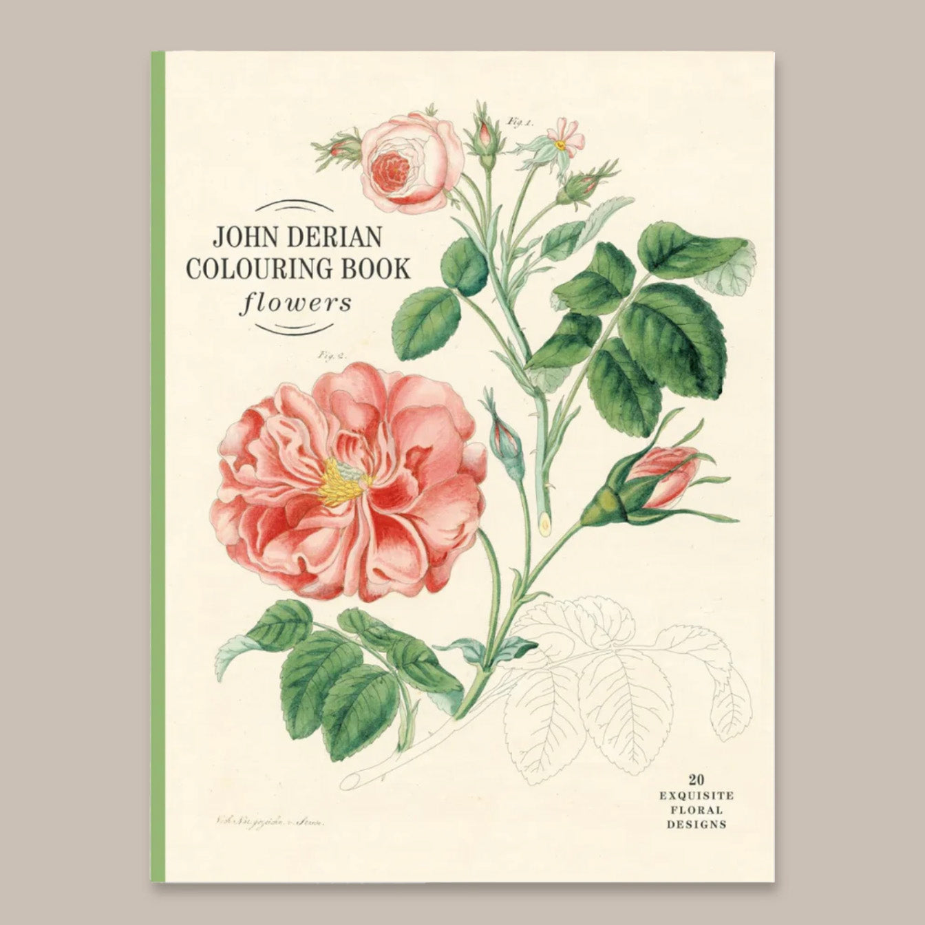 JOHN DERIAN COLOURING BOOK FLOWERS