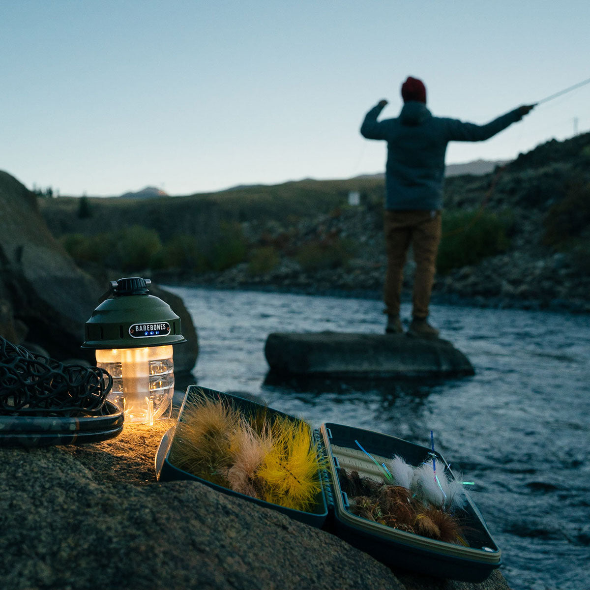 BAREBONES | BEACON LANTERN | OLIVE