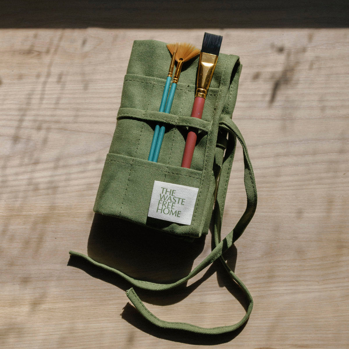 COTTON CANVAS PAINTBRUSH ROLL