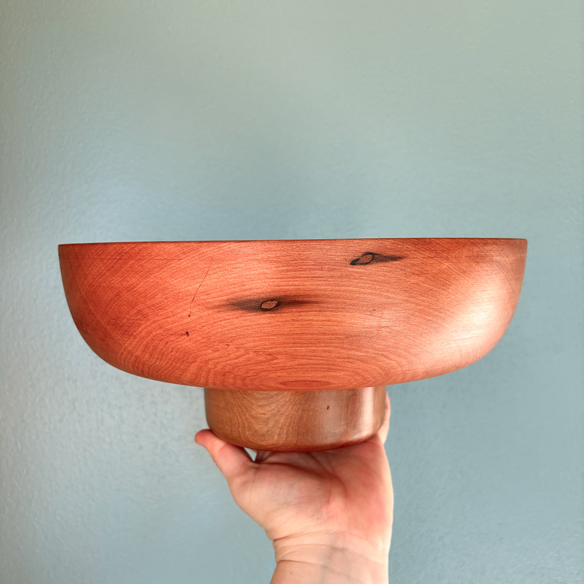 HANDCRAFTED WOODEN PEDESTAL BOWLS | SECONDS