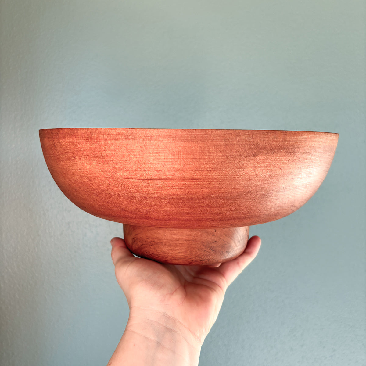 HANDCRAFTED WOODEN PEDESTAL BOWLS | SECONDS