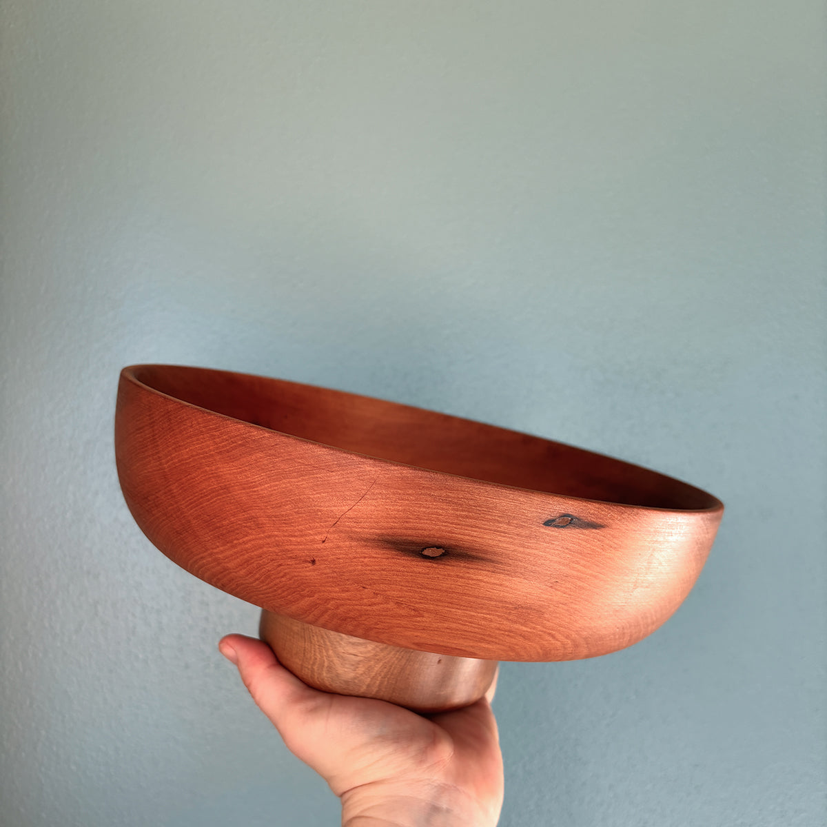 HANDCRAFTED WOODEN PEDESTAL BOWLS | SECONDS