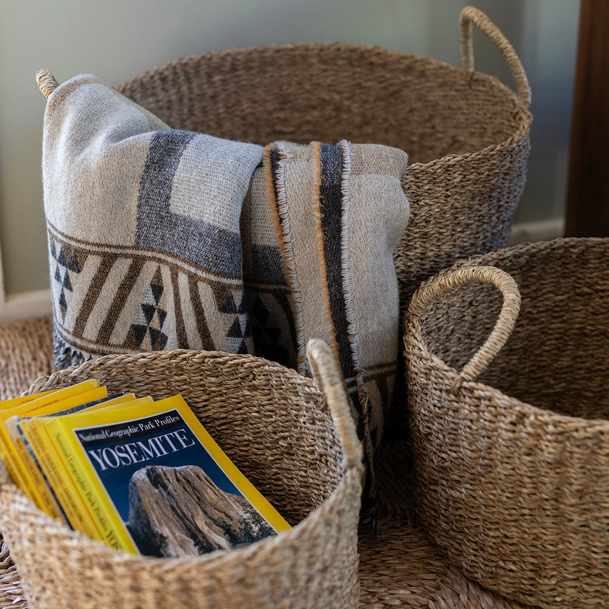 SEAGRASS STORAGE BASKETS - Pre Order