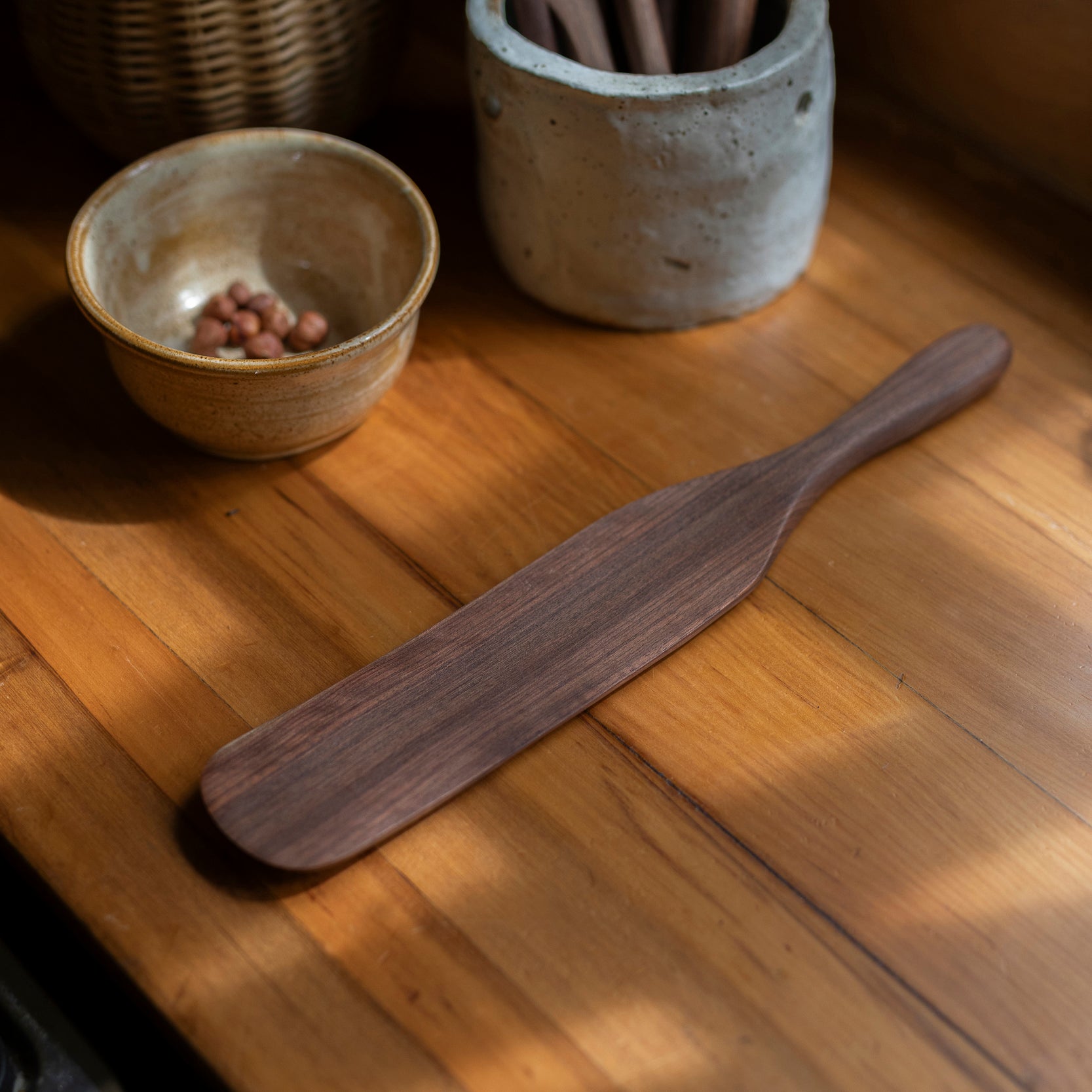 WOODEN SPURTLES | WALNUT - The Waste-Free Home