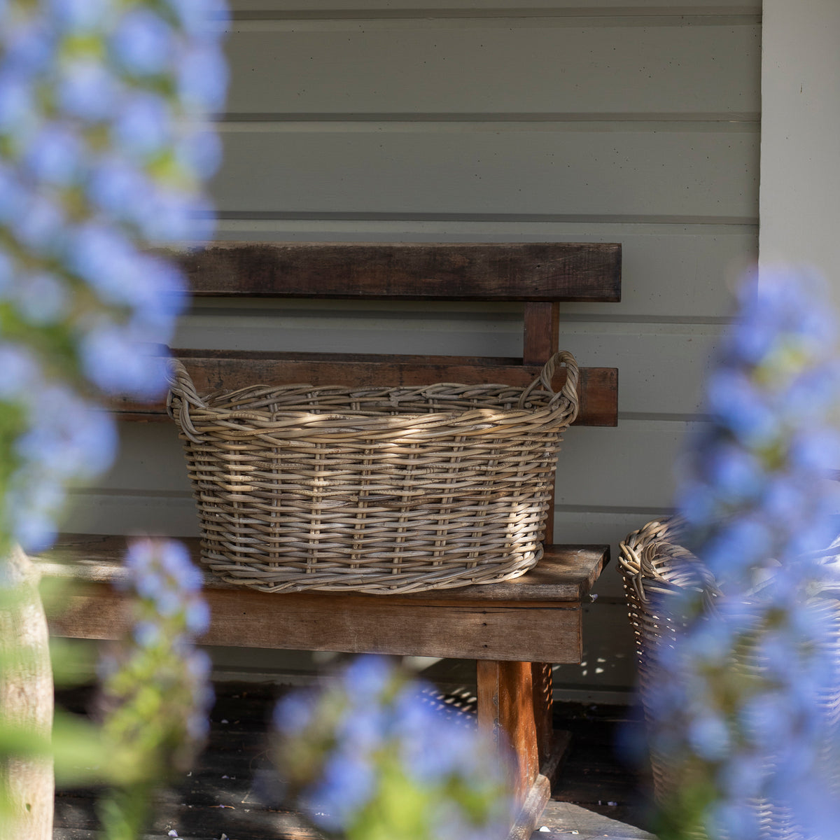 RATTAN LAUNDRY BASKETS