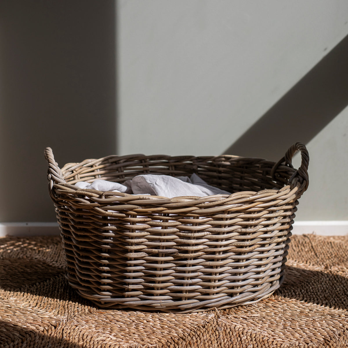 RATTAN LAUNDRY BASKETS