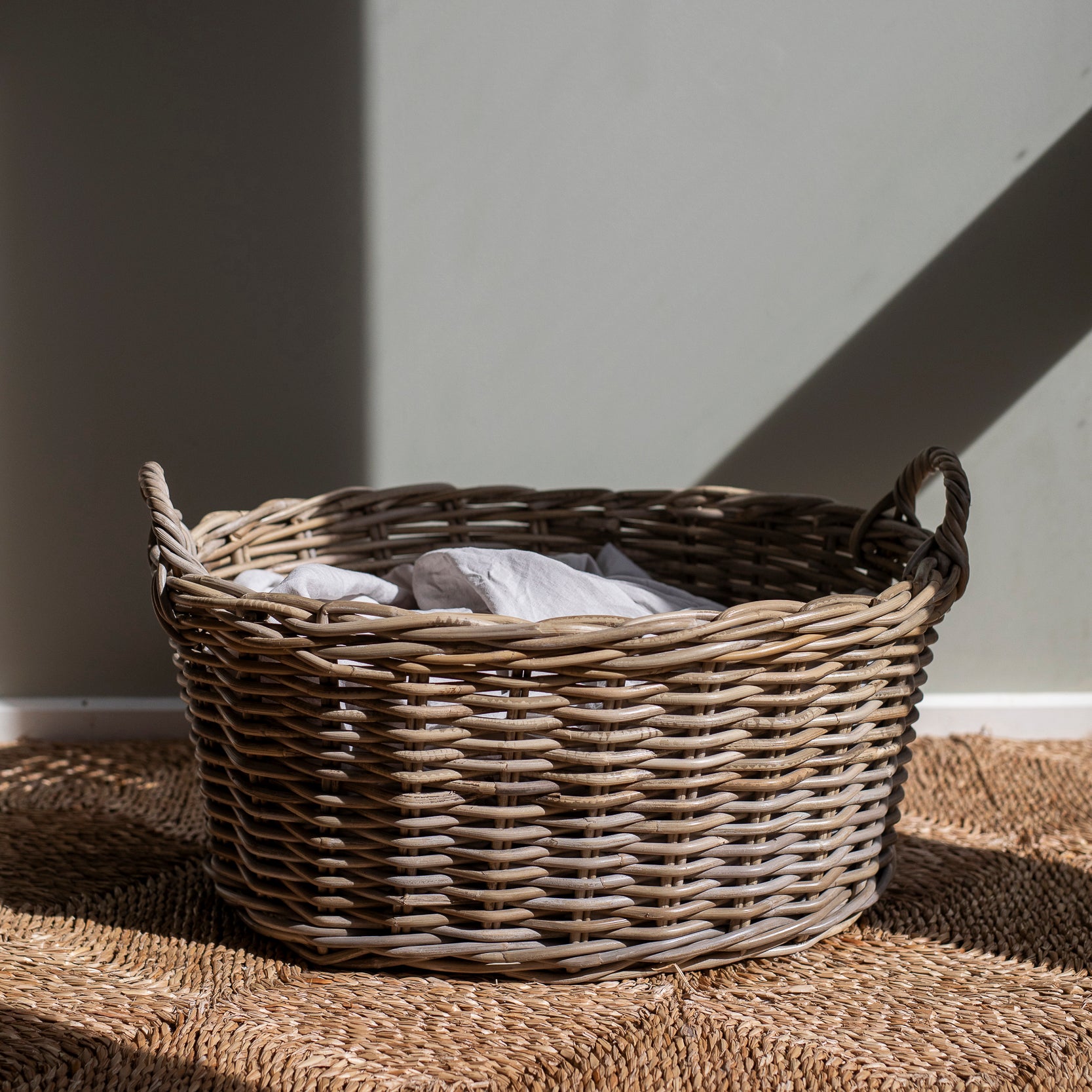 RATTAN LAUNDRY BASKETS