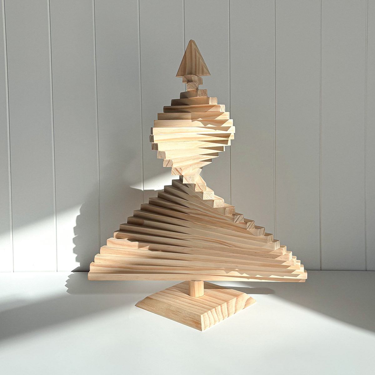 Small wooden christmas tree