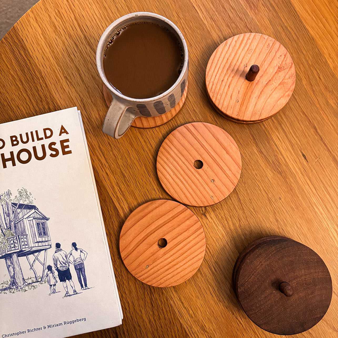 HANDCRAFTED WOODEN COASTERS