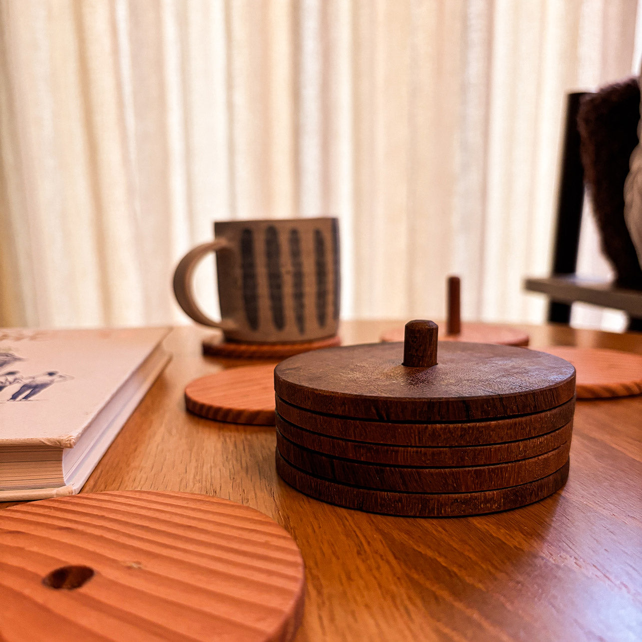 HANDCRAFTED WOODEN COASTERS