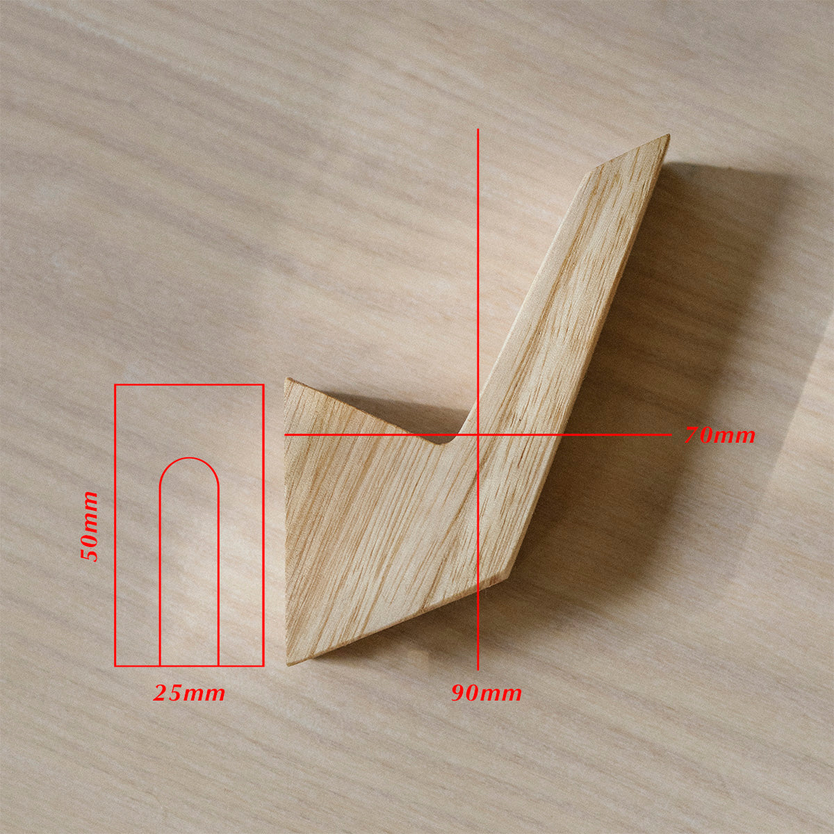 GEOMETRIC WOODEN WALL HOOKS