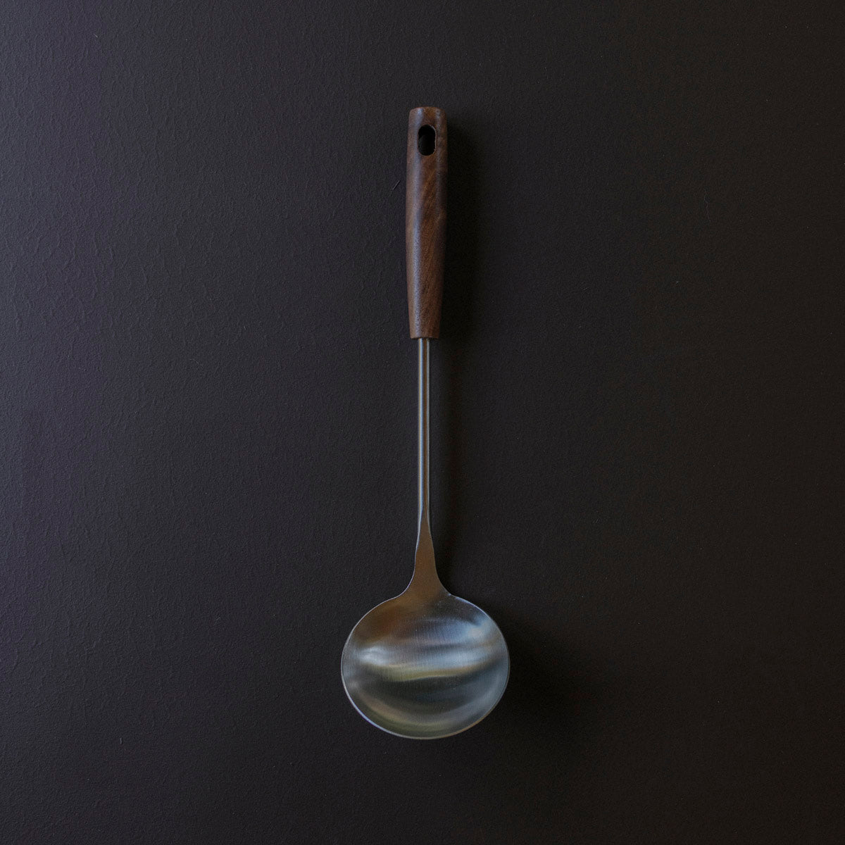 Black Walnut and Stainless Steel Ladle and Spatulas