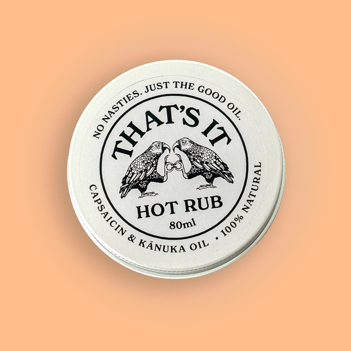 That&#39;s it Hot Rub. Made in New Zealand from natural ingredients.