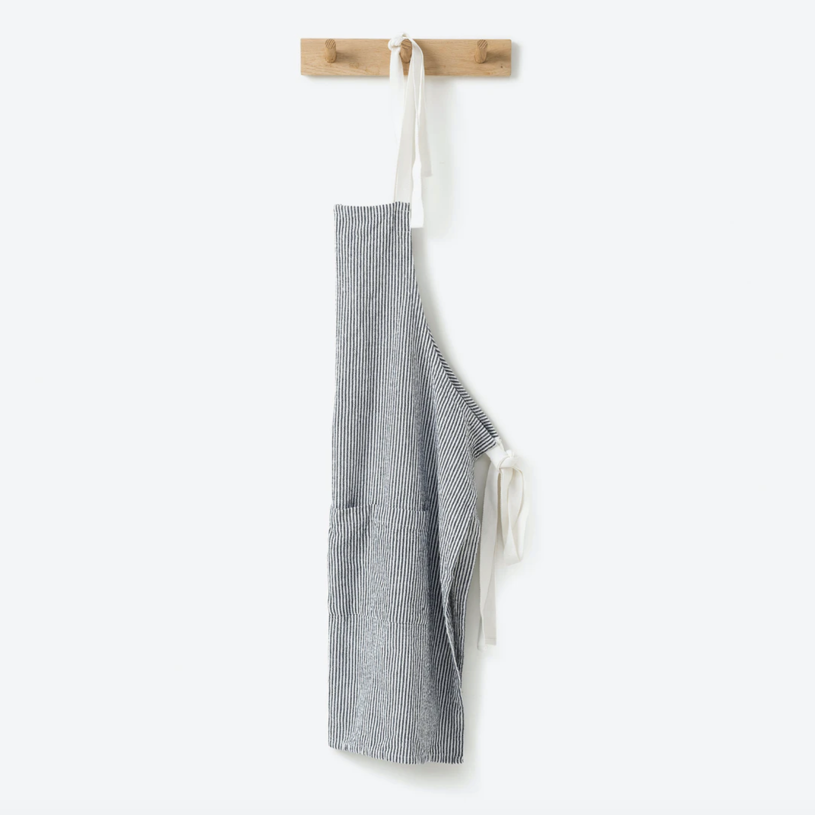 striped cotton apron