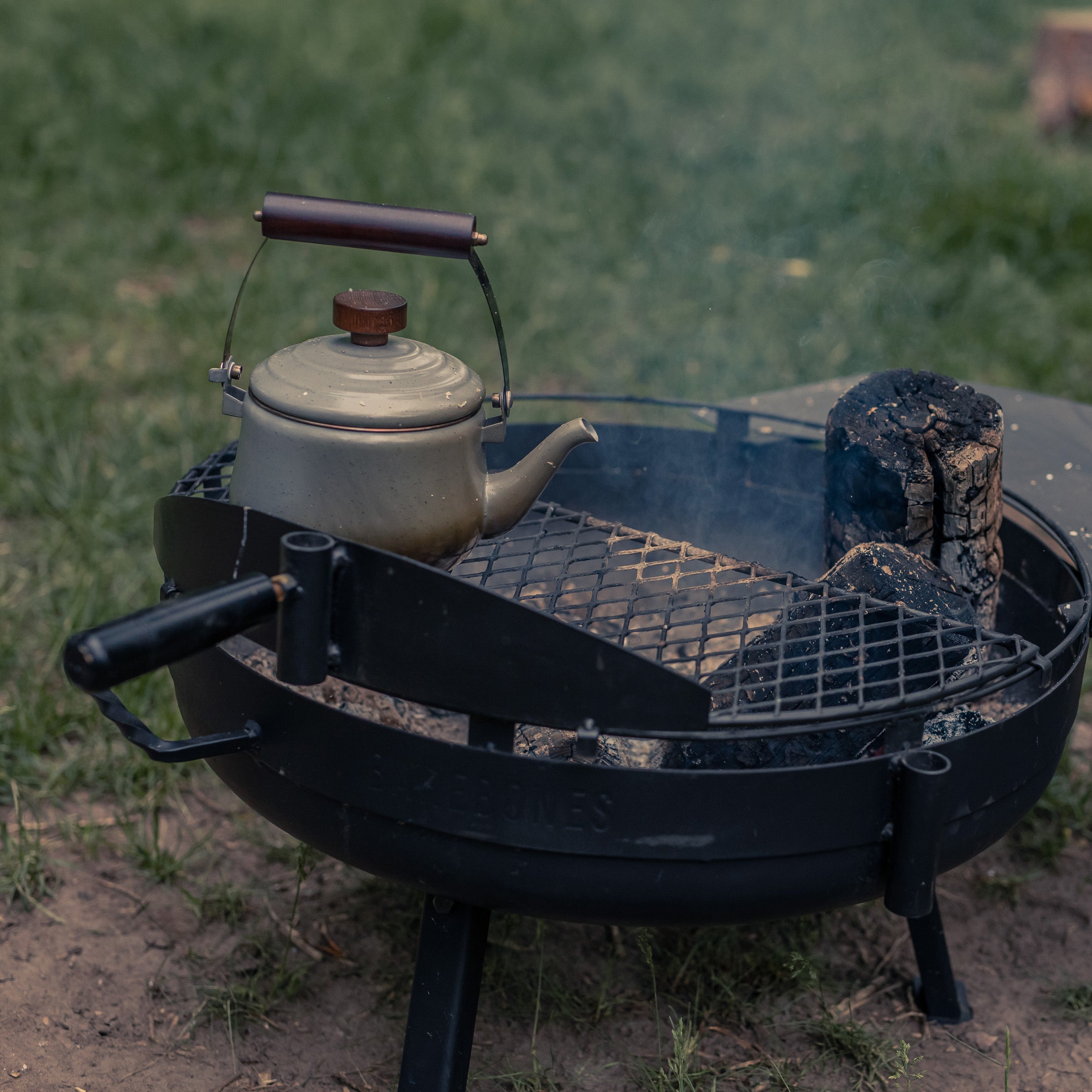 Barebones Enamel Teapot - Slate Gray