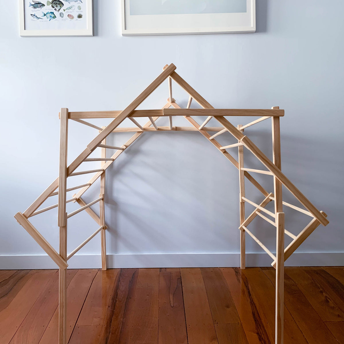 Wooden clothes rack nz sale