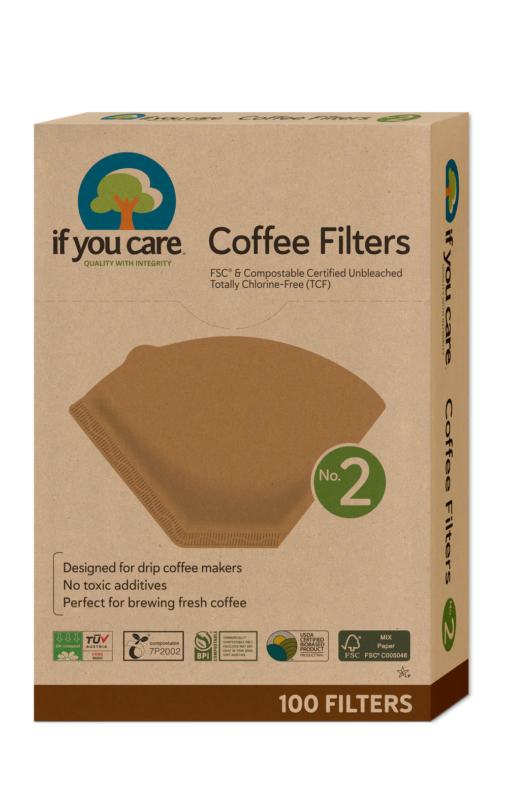 COMPOSTABLE COFFEE FILTERS