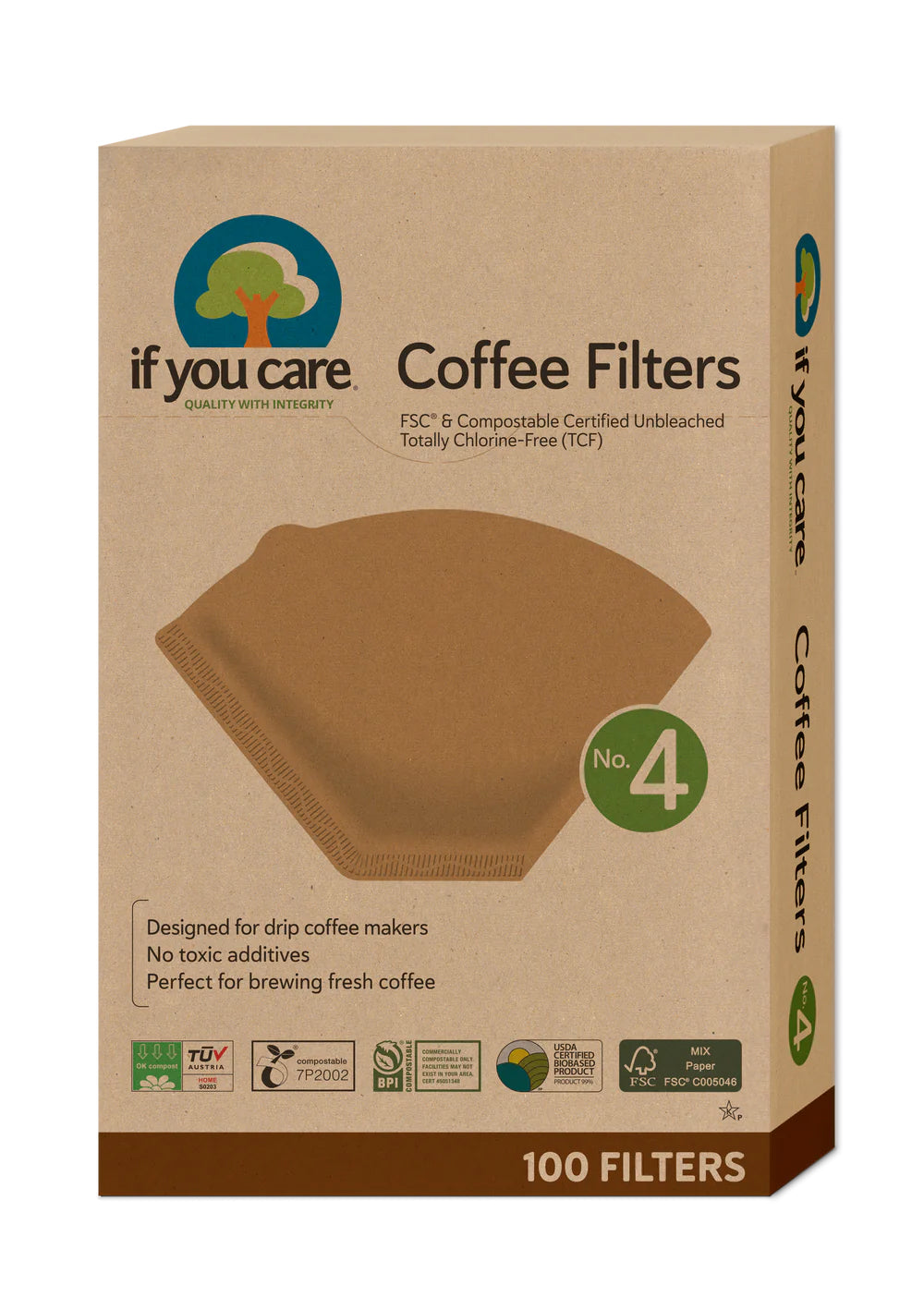 COMPOSTABLE COFFEE FILTERS