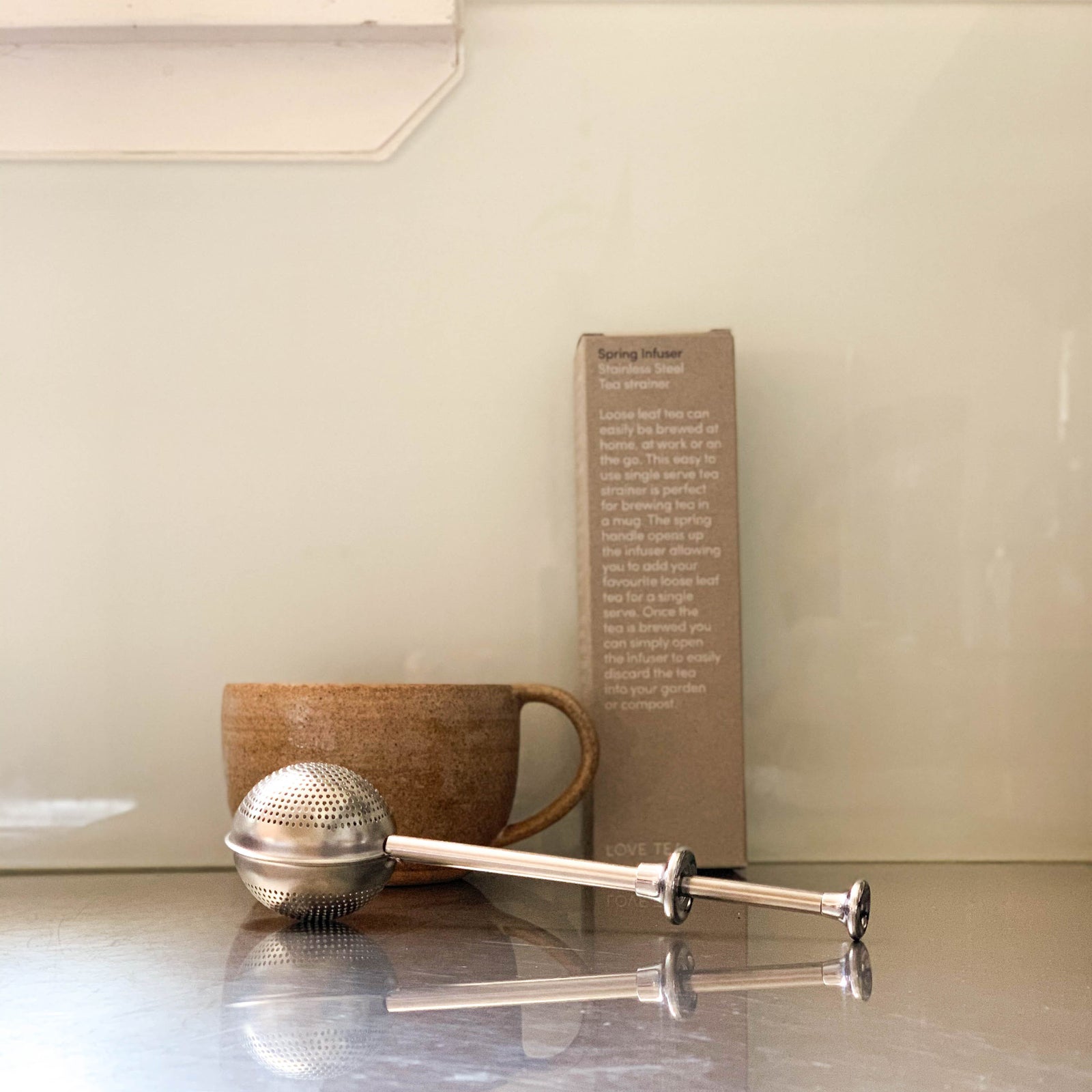 LOVE TEA SPRING HANDLE INFUSER