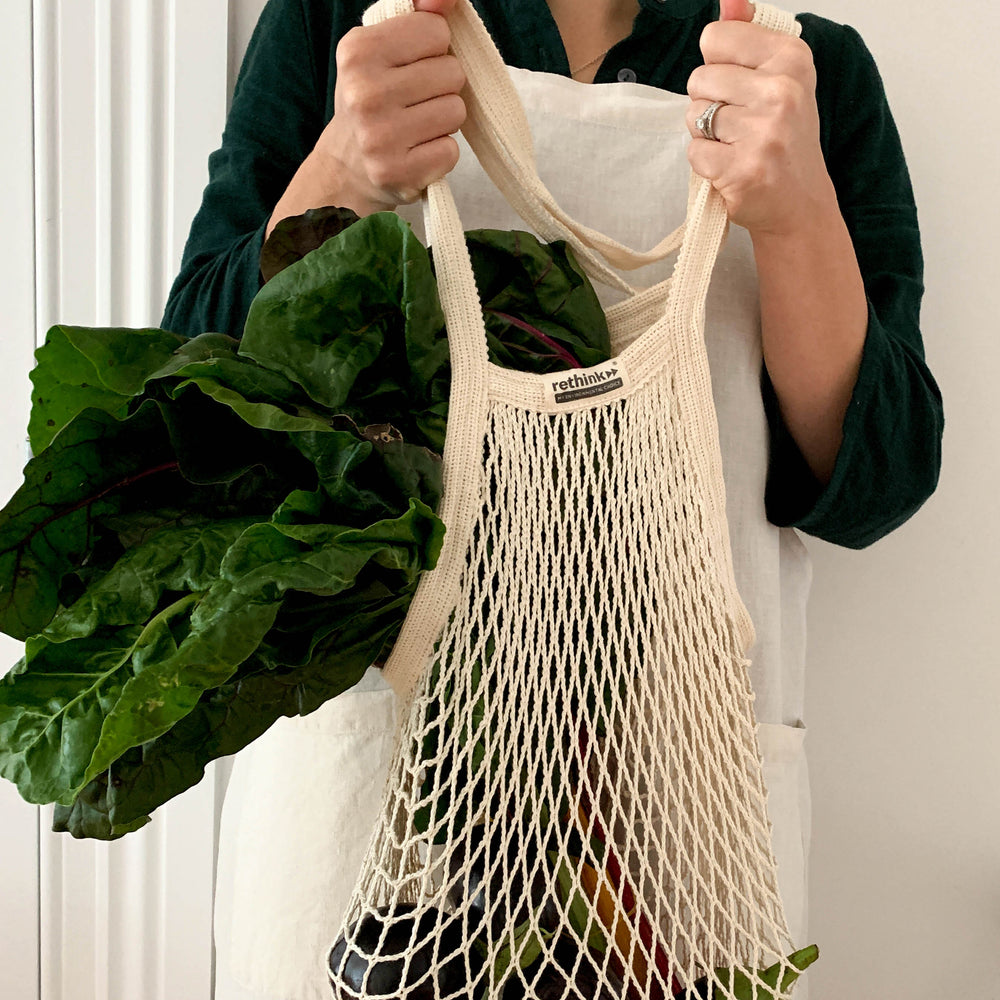 Rethink - Organic Cotton Reusable Bags - The Waste-Free Home