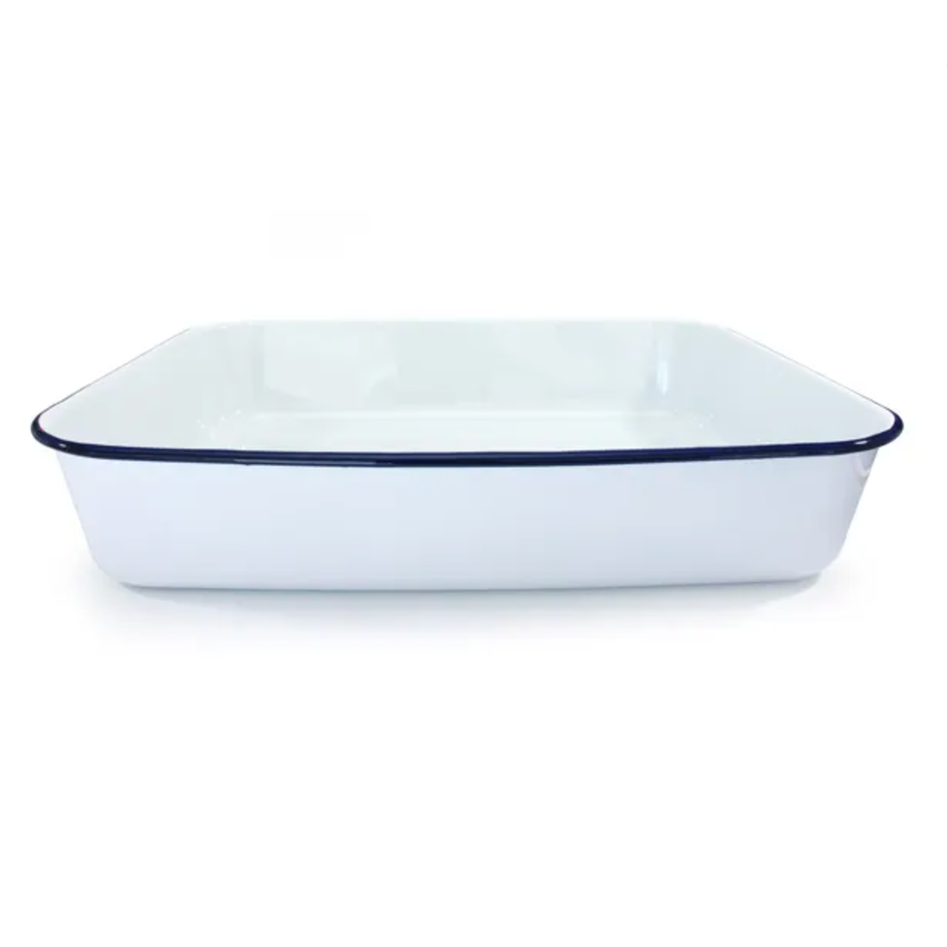 Large enamel roasting tray
